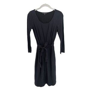 Weekend Max Mara Tie Waist Dress, Jersey Stretch Scoop Neck 3/4 Sleeve